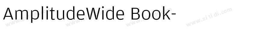 AmplitudeWide Book字体转换